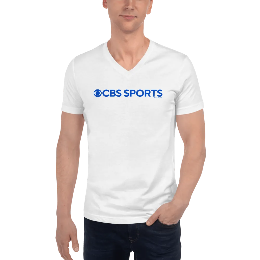 CBS Sports Logo V-Neck Short Sleeve T-Shirt