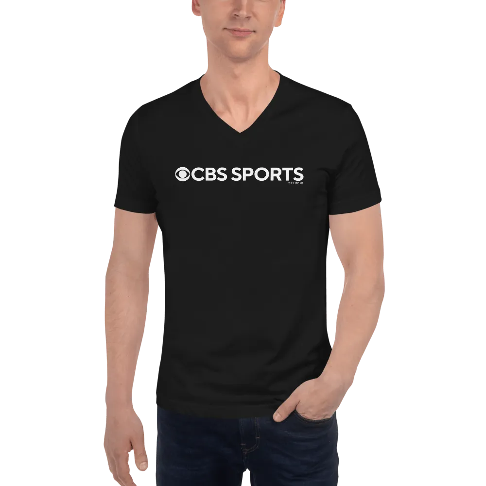 CBS Sports Logo V-Neck Short Sleeve T-Shirt