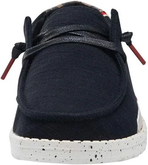 Hey Dude Women's Wendy Linen | Womens Shoes | Womens Lace Up Loafers | Comfortable & Light-Weight