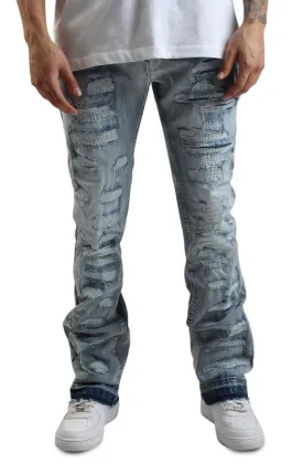 Jacques Shredded Stacked Jeans