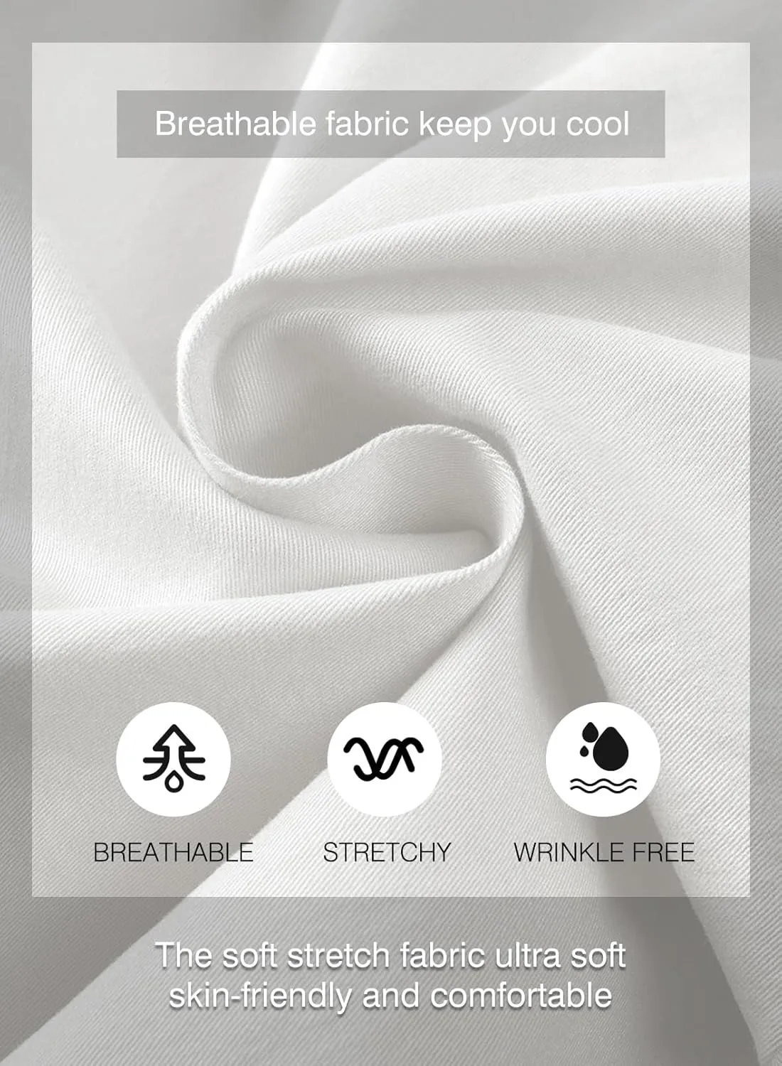 JMIERR Mens Casual Shorts - Cotton Drawstring Summer Beach Stretch Twill Chino Golf Shorts with Pockets