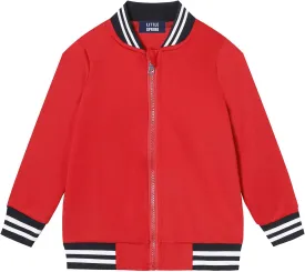 LittleSpring Boys Girls Varsity Baseball Jacket Zip Up Bomber Jacket Thin 2-10Years