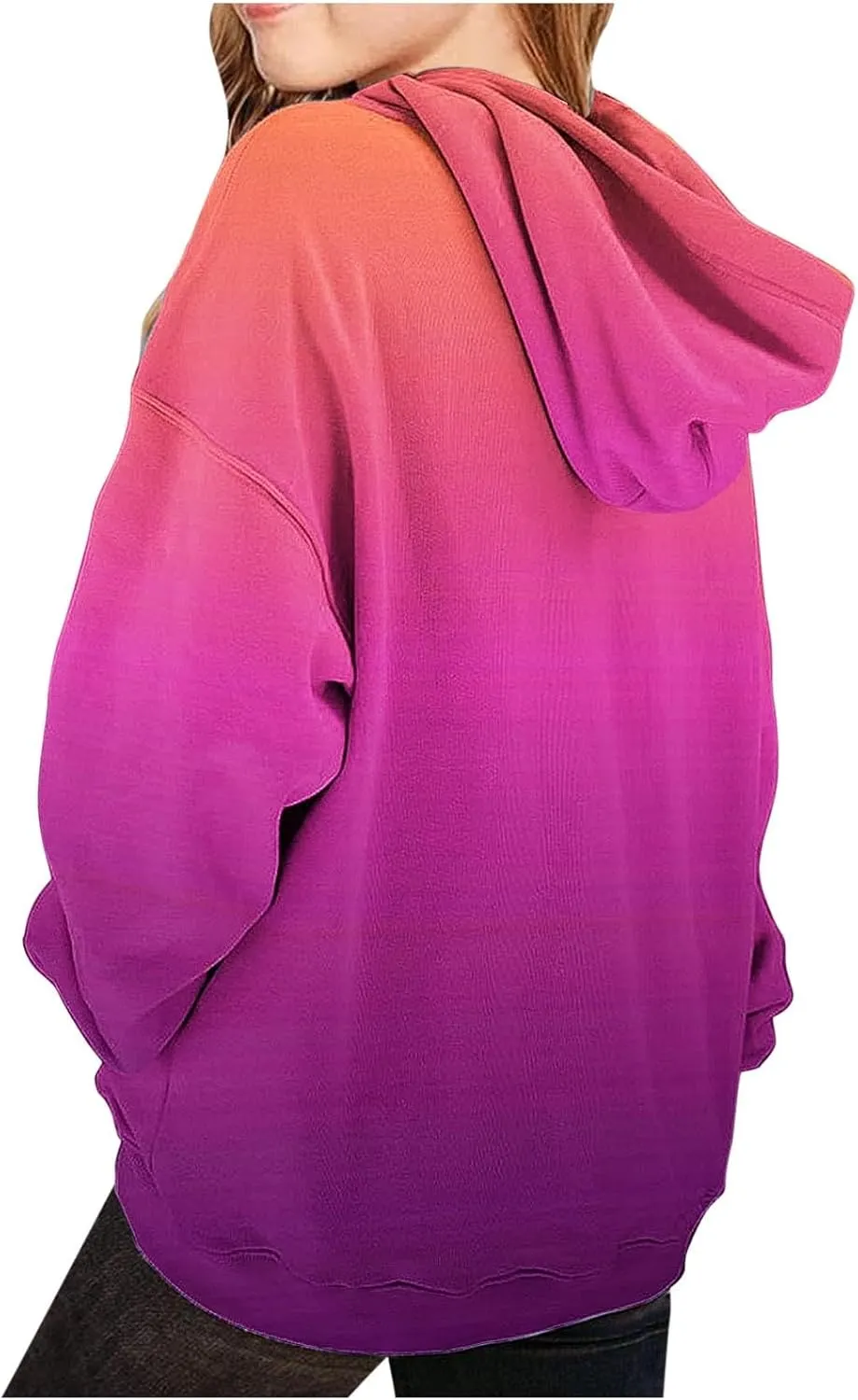 LRMQS Hoodies for Teen Girls Cute Trendy Youth Long Sleeve Oversized Hooded Sweatshirts Tween Tops Winter Preppy Clothes