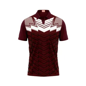 Next Print Customized Polo Neck Maroon Jersey Design 4