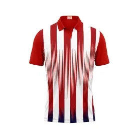 Next Print Customized Polo Neck Red Jersey NPTS02