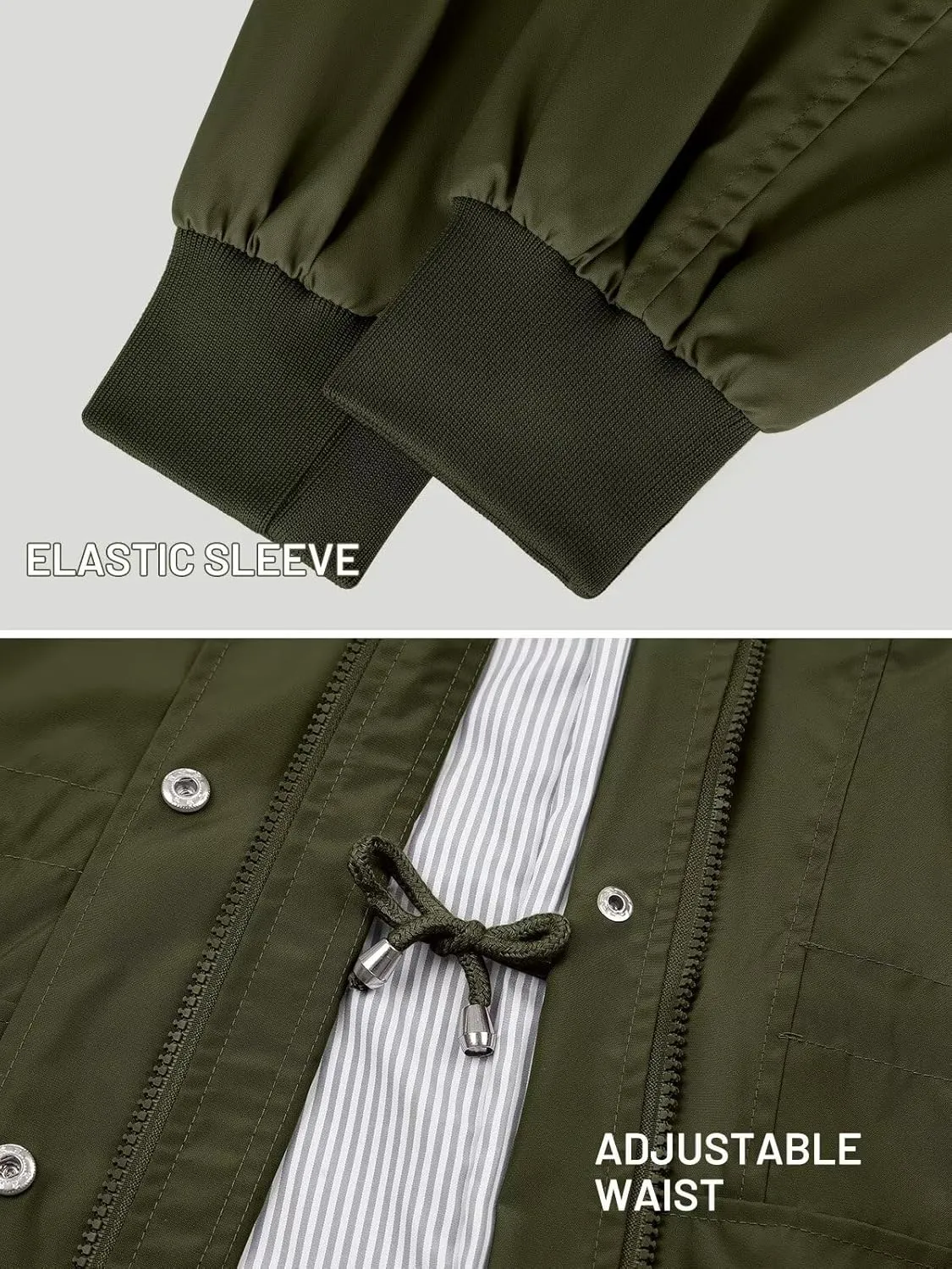 PITINAN Rain Jackets For Women Waterproof Rain Coats with Hood Lightweight Windbreaker Outdoor Womens Raincoats