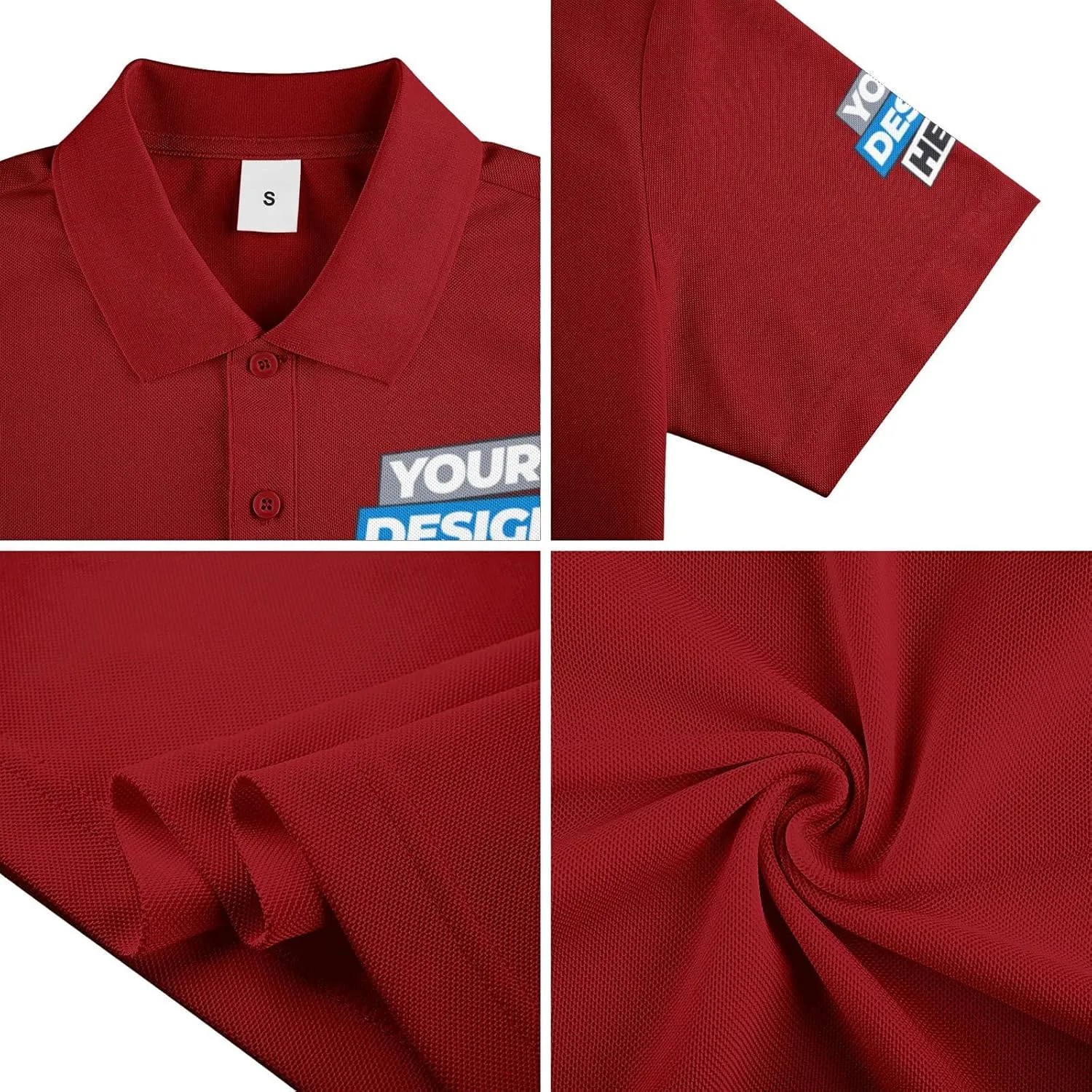 Pranboo Custom Polo Shirt, School Shirt, Golf Polo Shirt, for Business, Casual Wear, and Sports Teams