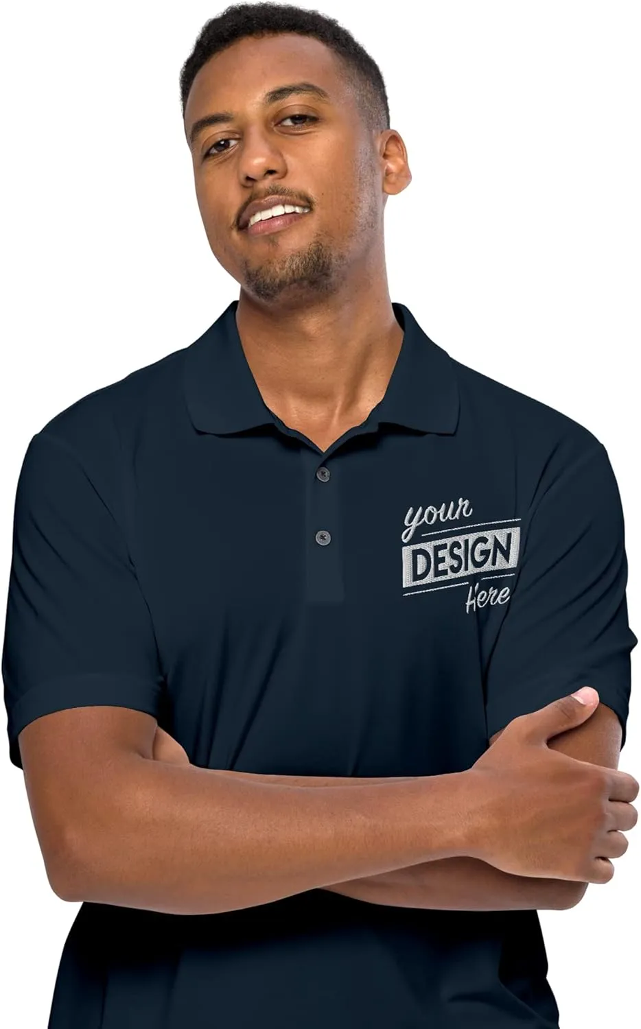 Print Your Design | Custom Personalized Polo Shirt for Men & Women, Short Sleeve Sports Golf Tennis T-Shirt