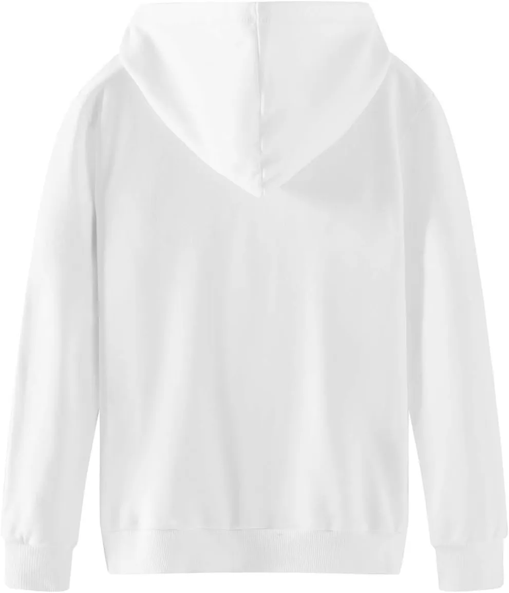 Spring&Gege Youth Solid Classic Hoodies Soft Hooded Full Zip Sweatshirts for Children (3-14 Years)