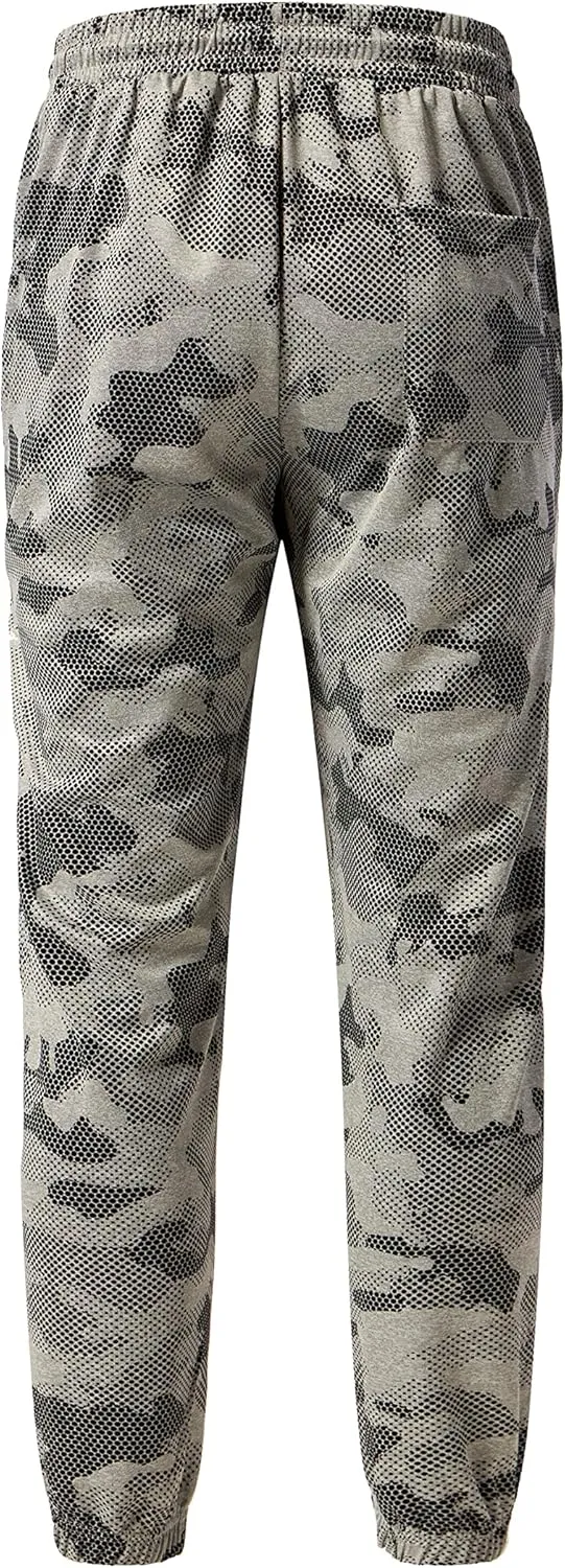 URBEX Mens Sweatpants with Zipper Pockets, Elastic Bottom Joggers Pants for Gym Running Workout Training