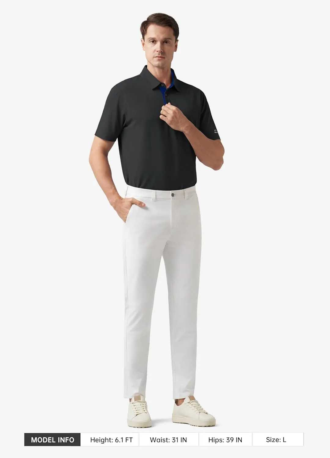 Willit Men's Golf Polo Shirts Short Sleeve Quick Dry Moisture Wicking Performance Classic Collared Casual