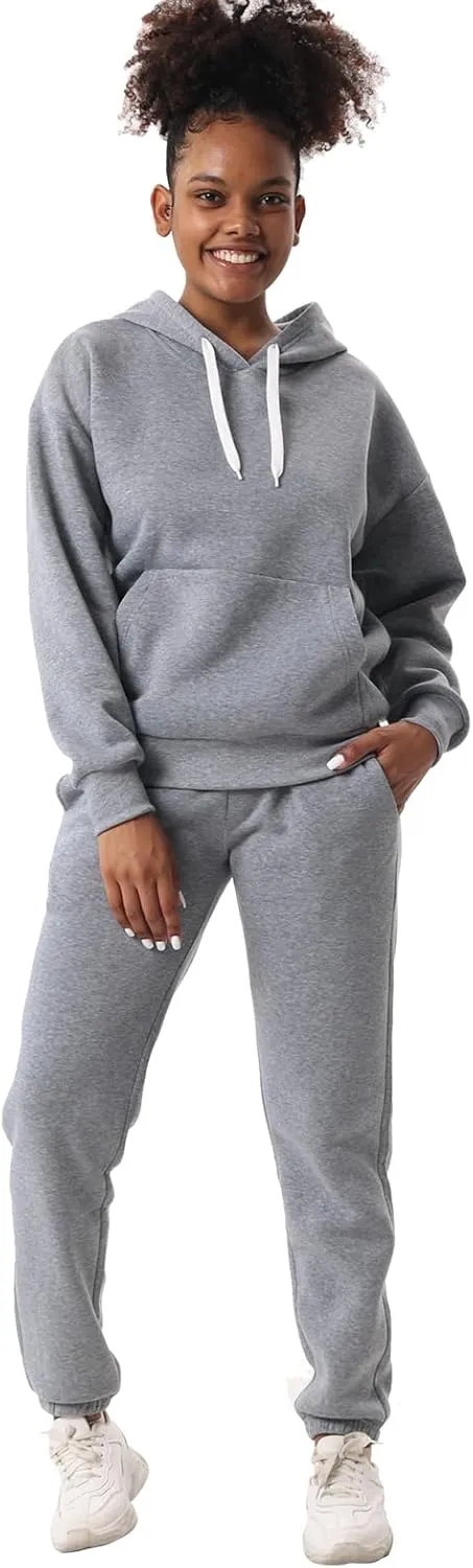 Yasumond Women's Two Piece Outfits Sweatsuit Set Jogging Track Suits Zipper Hoodies & Sweatpants