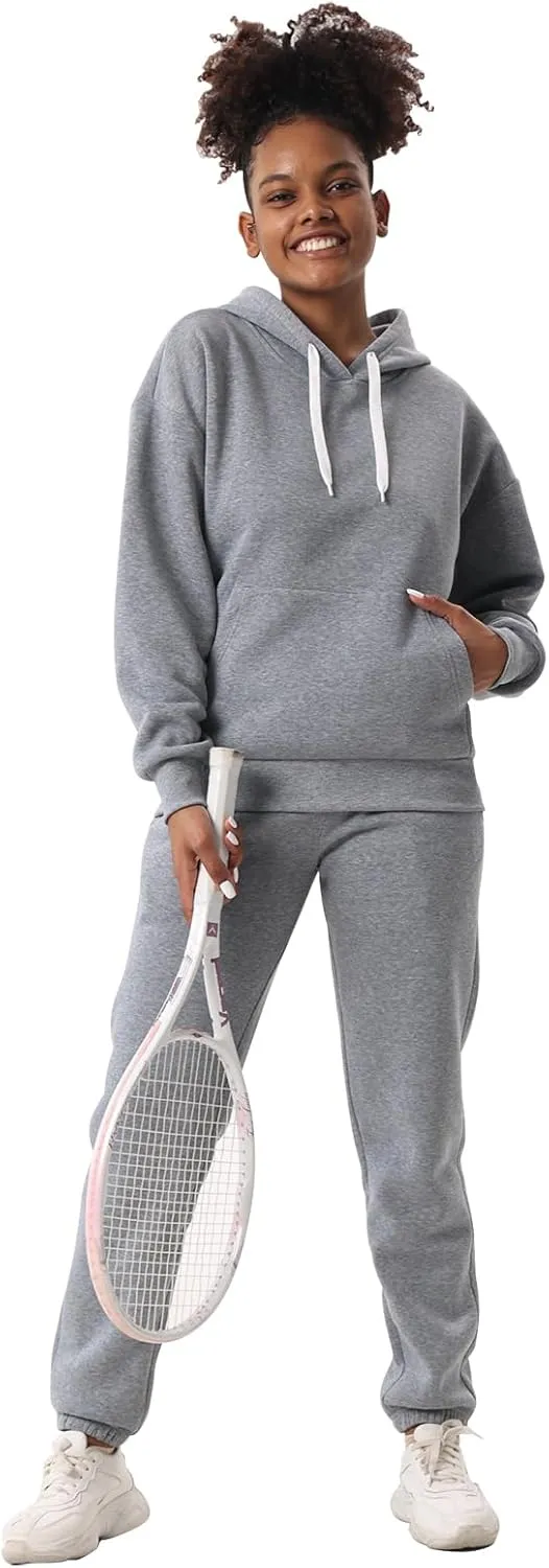 Yasumond Women's Two Piece Outfits Sweatsuit Set Jogging Track Suits Zipper Hoodies & Sweatpants